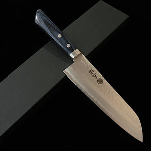MIURA – Kokuryu Santoku VG10, manche occidental bleu marine (165 mm)