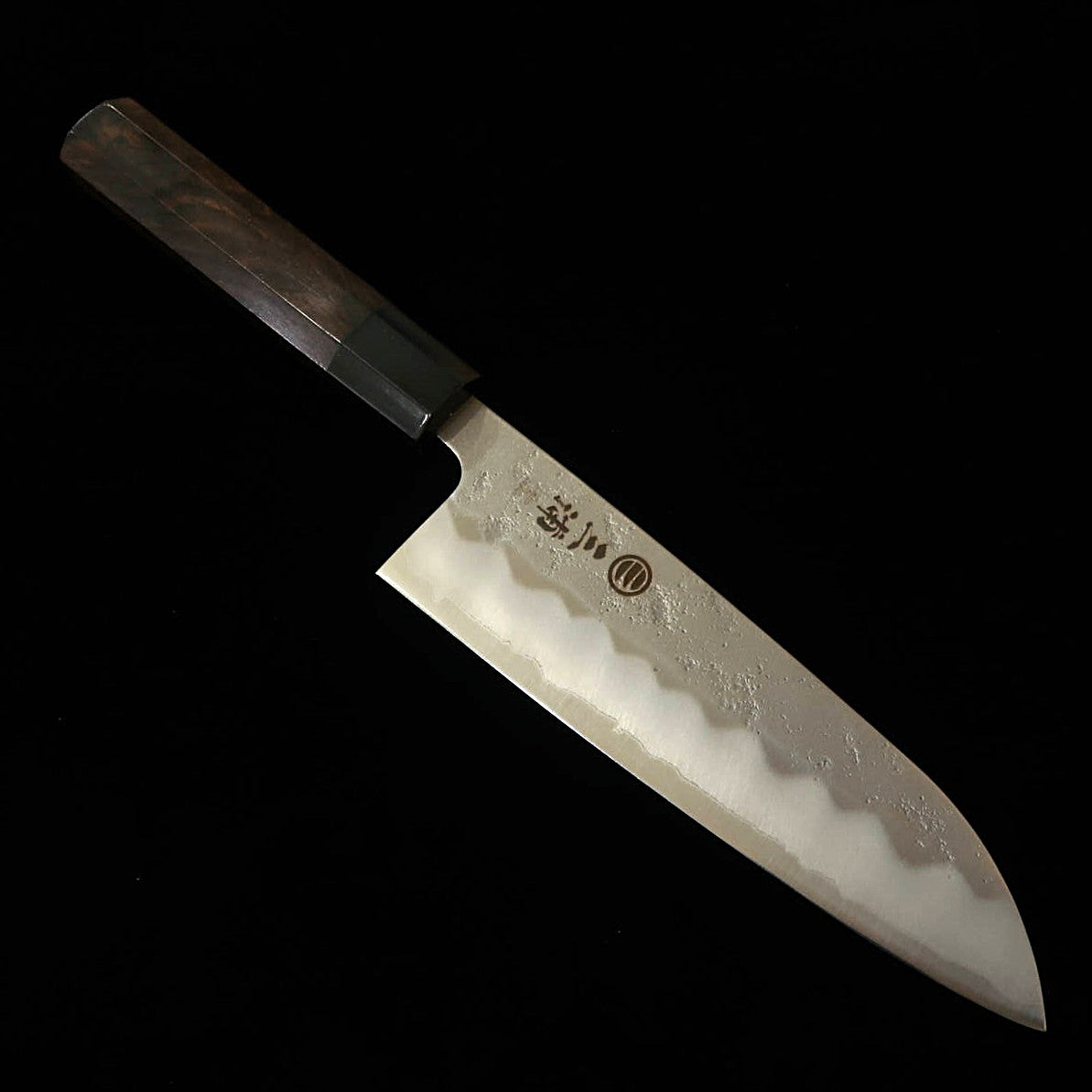 Miura MIURA Santoku Aço Gin-3 Acabamento Nashiji Cabo Octogonal em Ébano (165 mm)