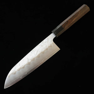 Miura MIURA Santoku Aço Gin-3 Acabamento Nashiji Cabo Octogonal em Ébano (165 mm)