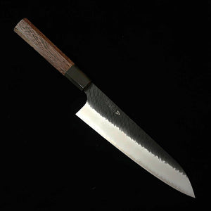 NIGARA – Gyuto SG2, martelé kuro-uchi, manche octogonal en wengé (210 mm)