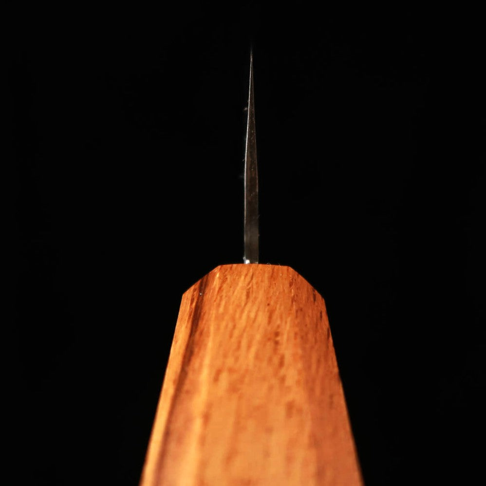 三浦MIURA 三徳 銀紙三号 磨き 樫八角柄（165mm）