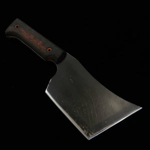 ZERO Kaji Black Cat II 80crv2 manche en bois naturel avec étui Kydex (110 mm)