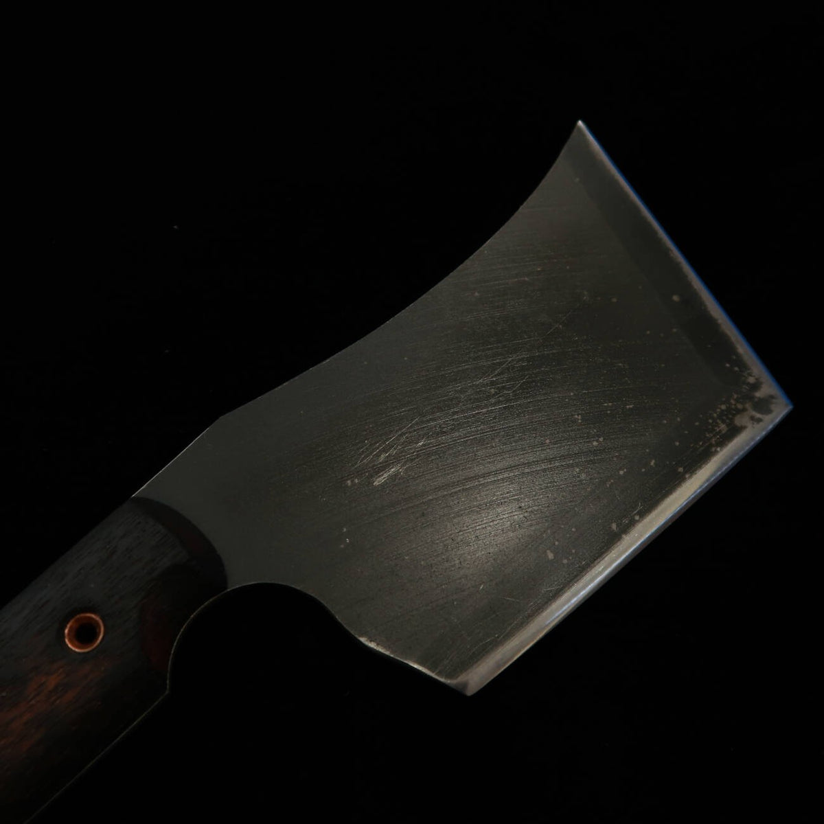 ZERO Kaji Black Cat II 80crv2 manche en bois naturel avec étui Kydex (110 mm)