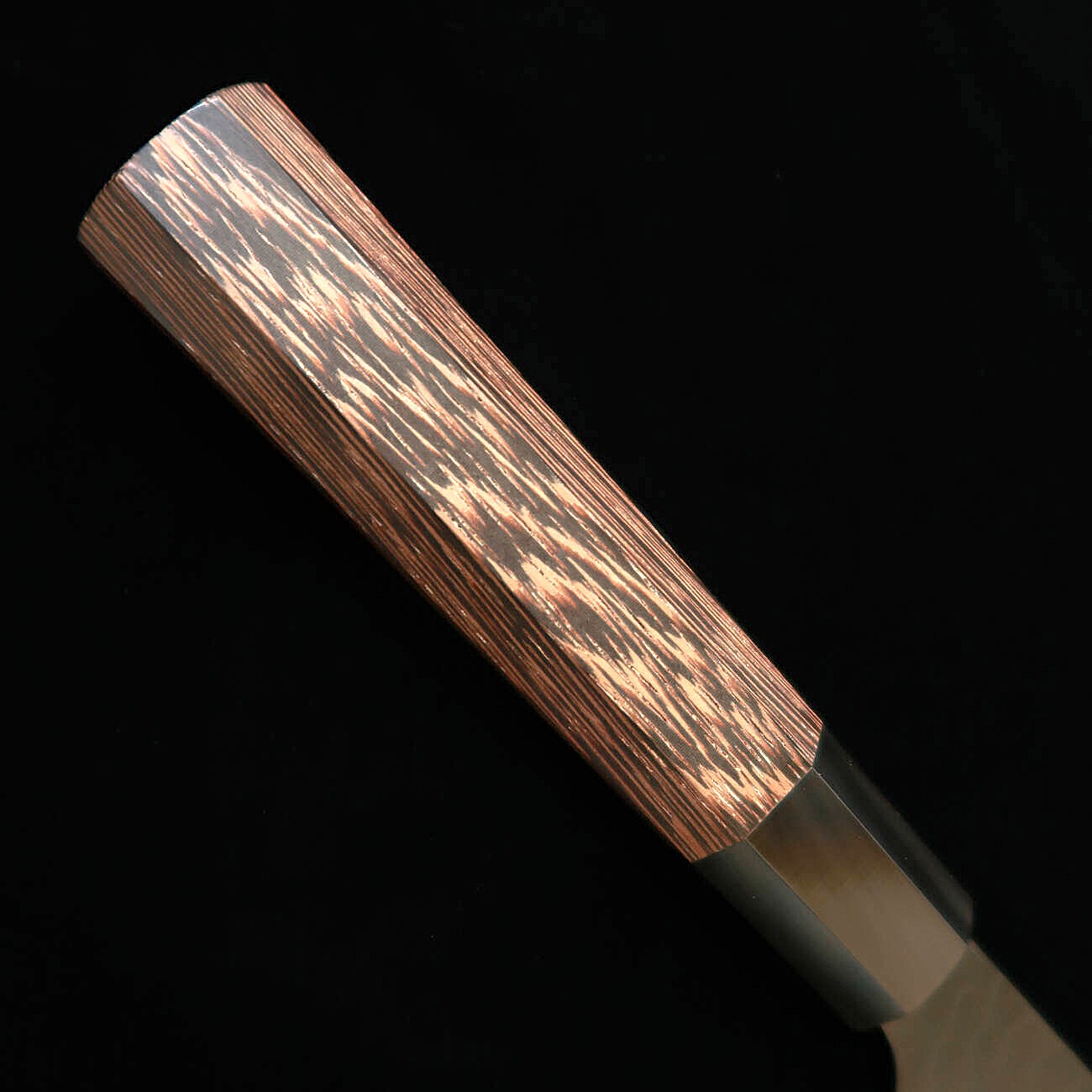 二唐刃物鍛造所 NIGARA 切付牛刀 SG2 鎚目黒打 ウェンジ八角柄（240mm）