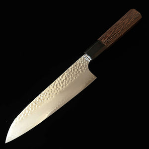 HATSUKOKORO Hatsukokoro Hayabusa, santoku VG10, martelé, manche octogonal en wengé (170 mm)
