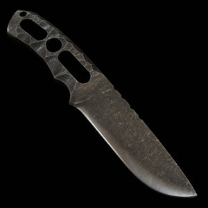 Asurah Knives Faca Bushcraft Robustez DC53 Acabamento Sandblast (100mm)