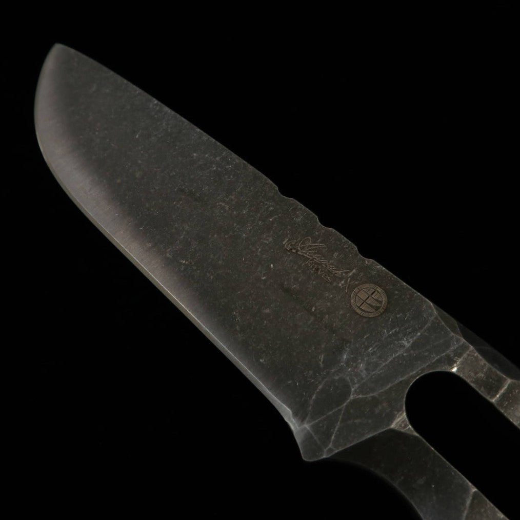 Asurah Knives Faca Bushcraft Robustez DC53 Acabamento Sandblast (100mm)