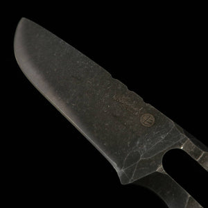 Asurah Knives Faca Bushcraft Robustez DC53 Acabamento Sandblast (100mm)