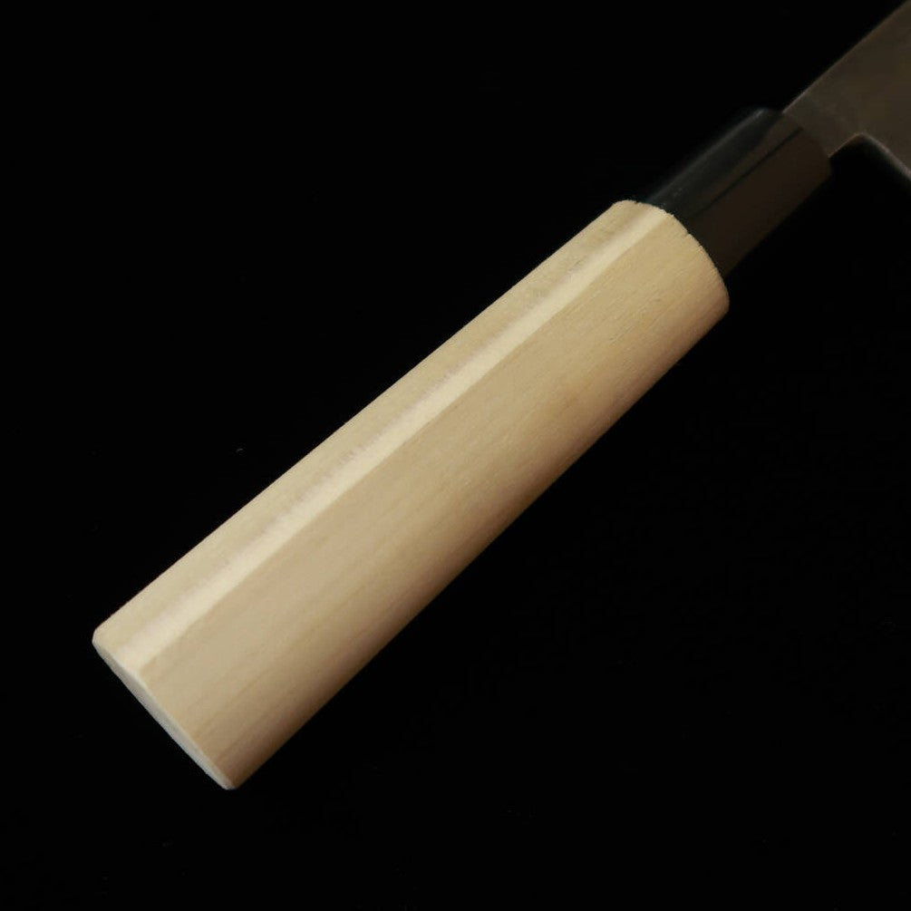 三浦MIURA 菜切 青紙二号 黒打ち PC朴柄（165mm）