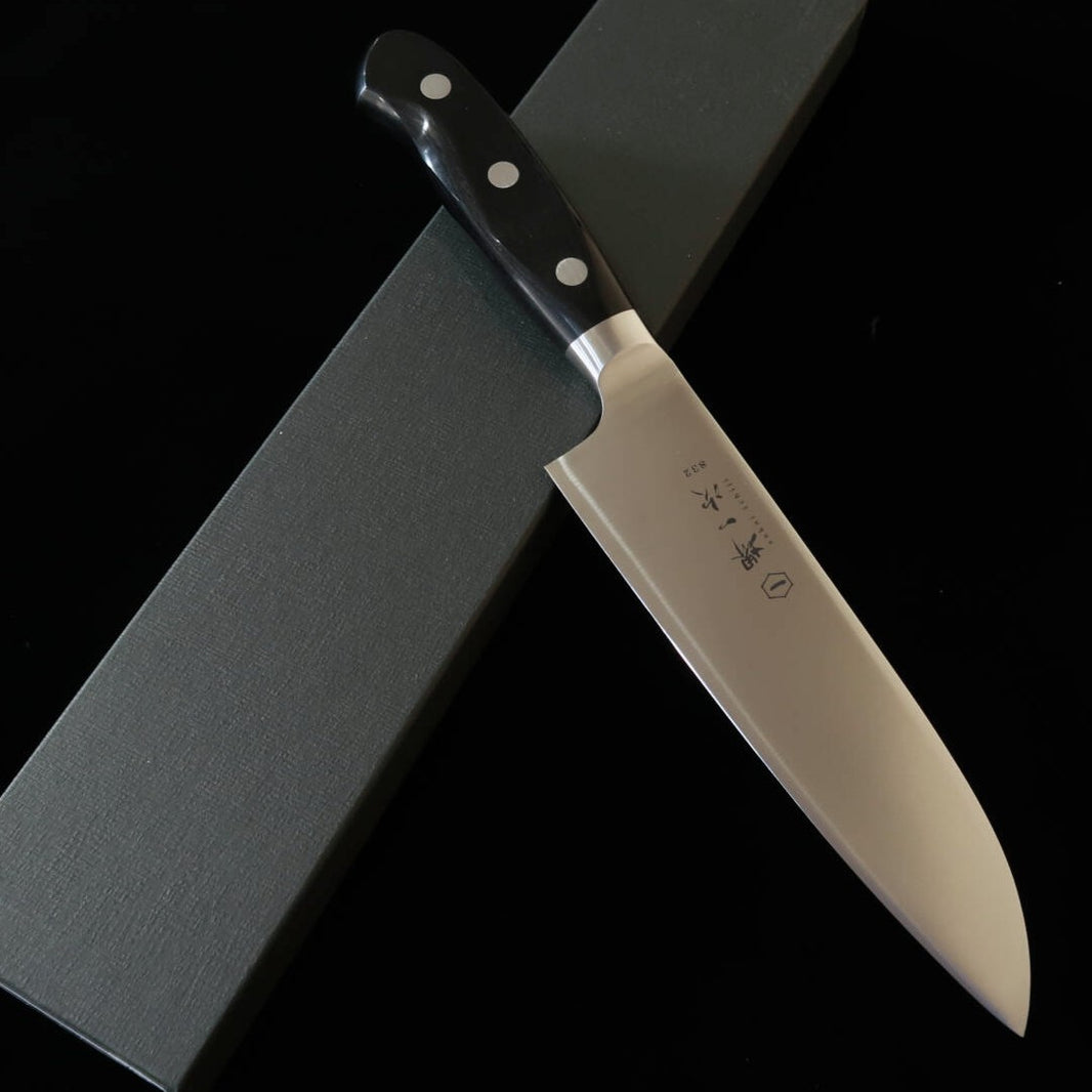 SAKAIICHIJI Sakai Ichiji, santoku, acier inoxydable, manche en contreplaqué, #17100 (180 mm)