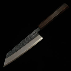 土佐宗石TOSAMUNEISHI 文化 青紙二号  鎚目 黒打ち 黒檀八角柄 （165mm）