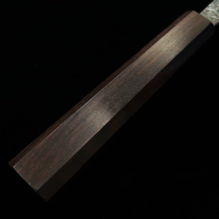 Tosamuneishi TOSA MUNEISHI Bunka Acier bleu n°2 Martelé Finition noire Manche octogonal en ébène (165 mm)