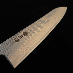 MIURA Gyuto AUS10, Rope finished Damascus with Transparent Oak Octagonal Handle (240mm)