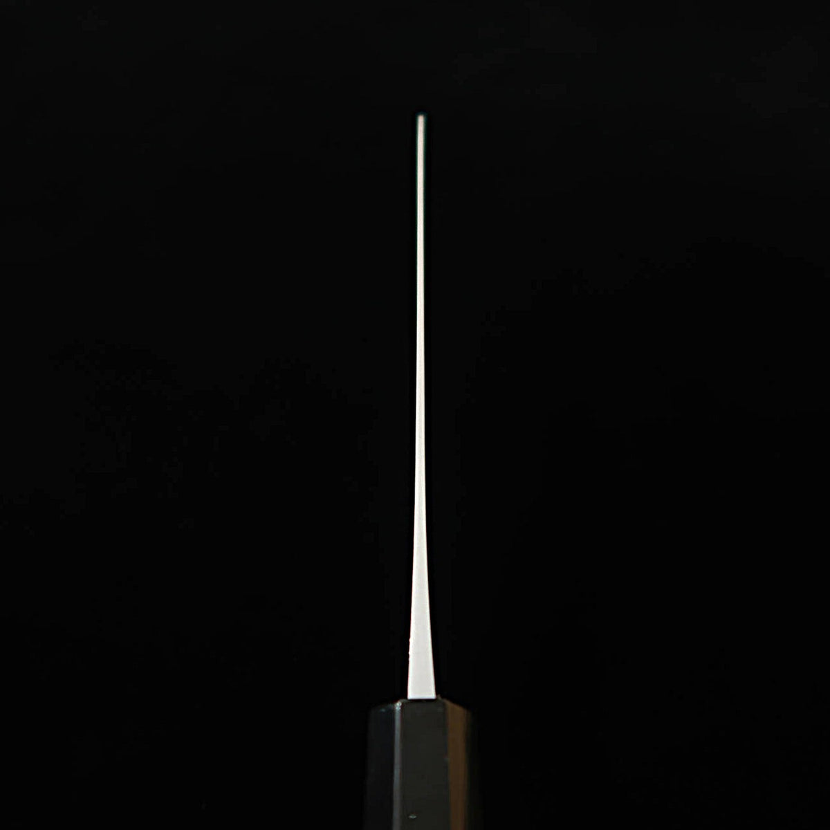 Miura MIURA Santoku aço branco (Shirogami), damasco, cabo octogonal em ébano (165 mm)
