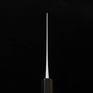 Miura MIURA Santoku aço branco (Shirogami), damasco, cabo octogonal em ébano (165 mm)