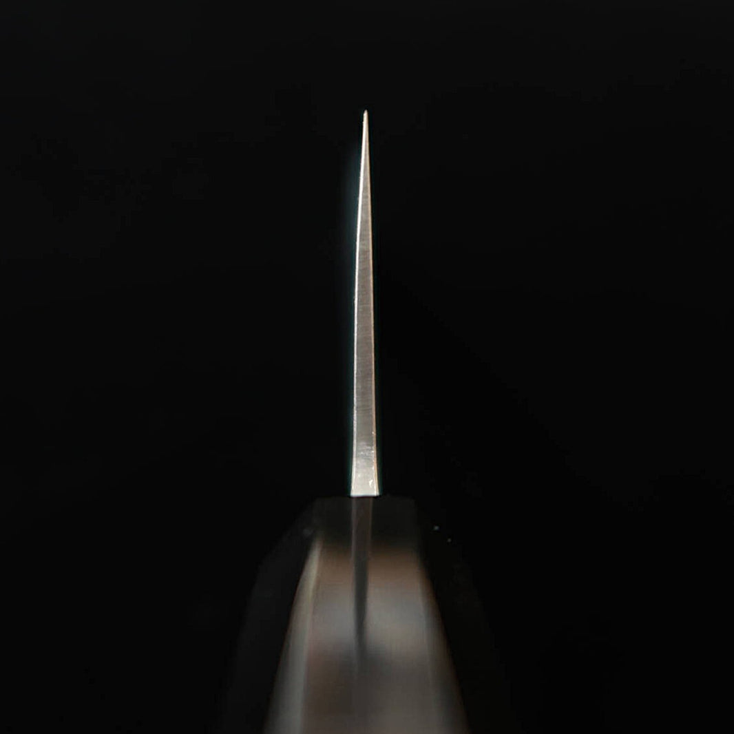 MIURA santoku, acier blanc, damas, manche octogonal en ébène (165 mm)