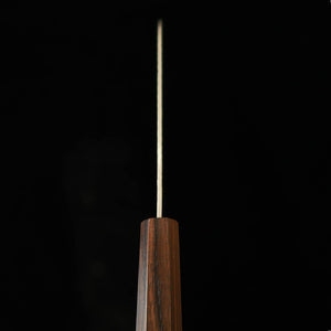 二唐刃物鍛造所 NIGARA SG2 磨き槌目 三徳 黒檀八角柄 (180mm)