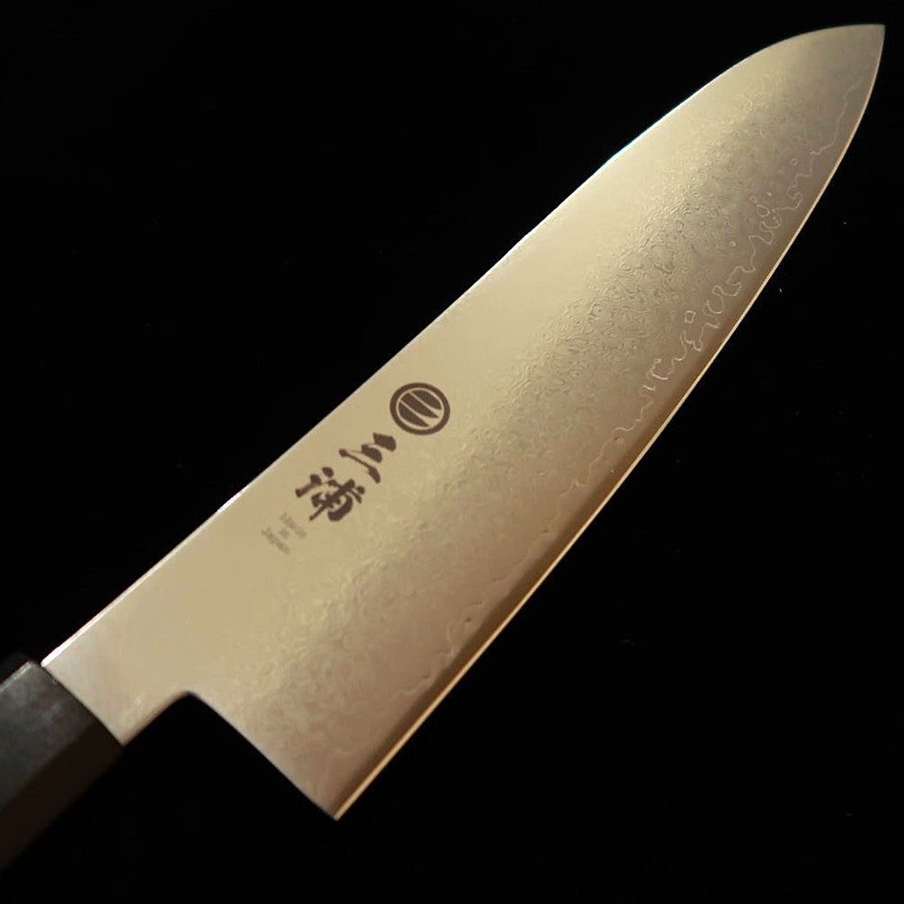 Miura Chef's Knife VG10 Full Damascus Ebony Integrated Handle (210mm)