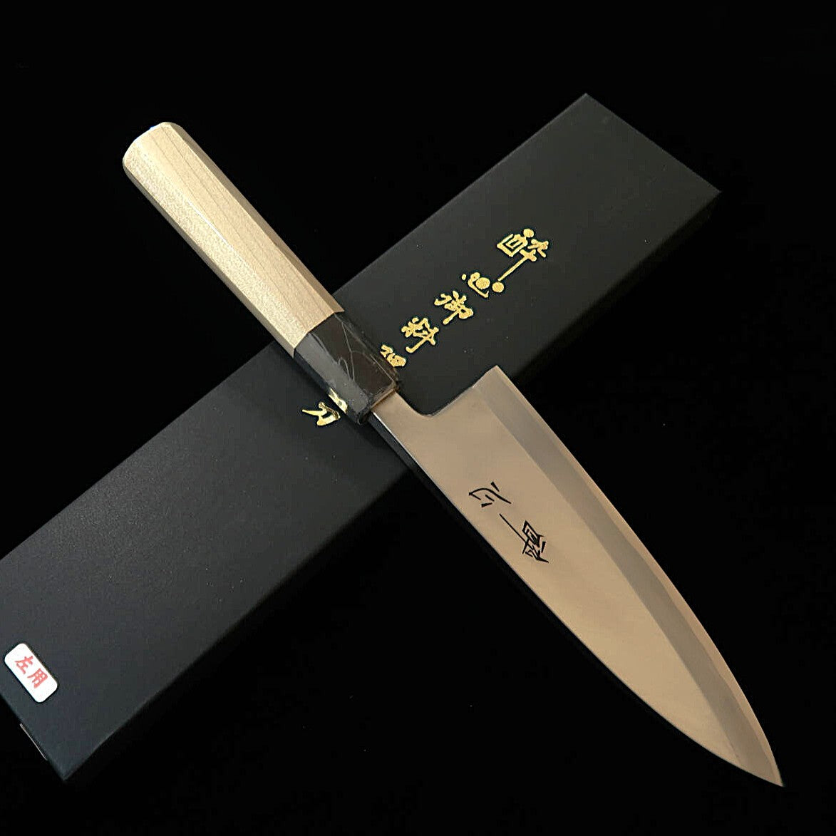 SUISHIN Suishin deba para zurdos, acero Yasugi, mango octogonal de magnolia (150/165/180 mm)