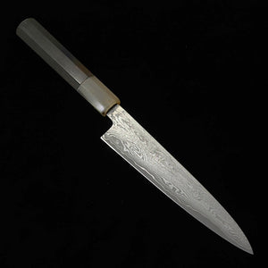 Sakai Kikumori SAKAI KIKUMORI série Seiun petty VG10 cabo de ébano com búfalo branco (150 mm)