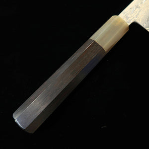 Sakai Kikumori SAKAI KIKUMORI série Seiun petty VG10 cabo de ébano com búfalo branco (150 mm)
