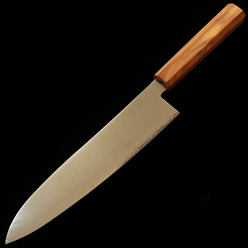 Miura VG10 Damascus Chef Knife, Olive Wood Handle (210mm)