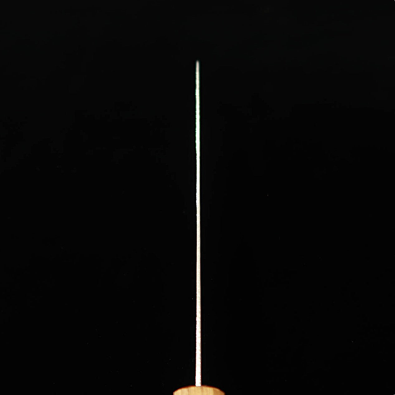 三浦 MIURA 筋引 AUS10（10A）縄目ダマスカス 透明 樫八角柄（240mm）