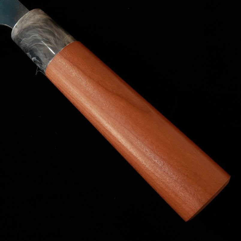 Masakage Aogami No. 2 Santoku with Black Finish and American Cherry Handle (170mm)