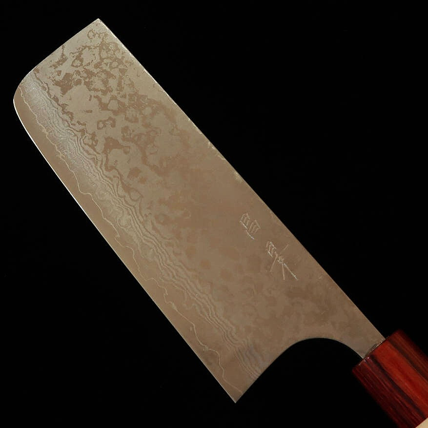 Masakage MASAKAGE Kiri Nakiri VG10 Damasco mango de magnolia (160 mm)