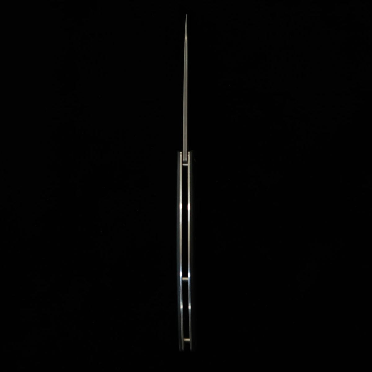 Cuchillo plegable para bistec SAJI TAKESHI R2 Micarta negra (100mm)