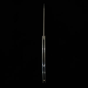 Cuchillo plegable para bistec SAJI TAKESHI R2 Micarta negra (100mm)