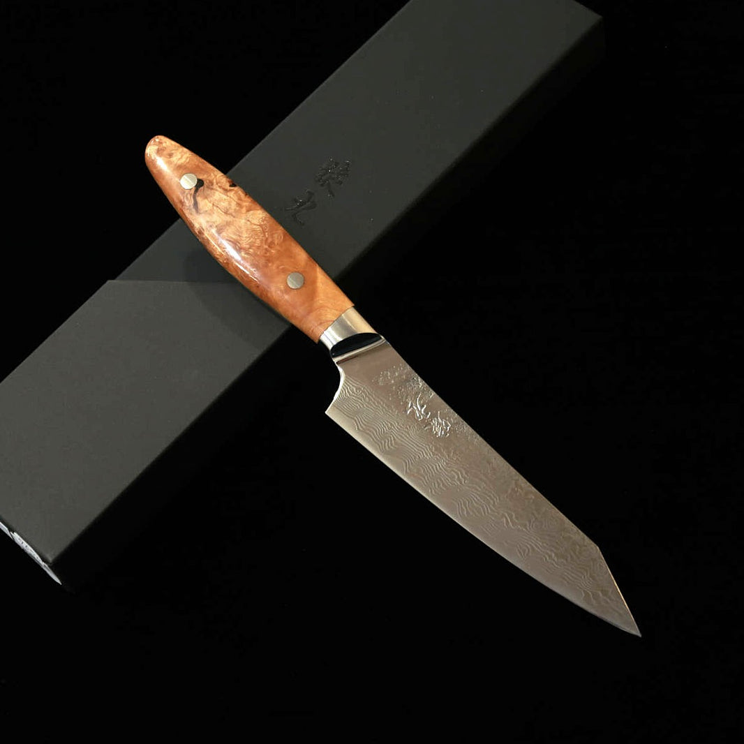 ENKYU Enkyu Bunka Petty serie Higurashi SG2 Damasco mango de raíz de carpe (135 mm)