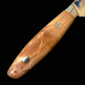 Enkyu ENKYU Bunka série Higurashi SG2 Damasco, cabo de raiz de burl de marfim (180 mm)
