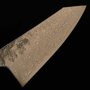 ENKYU Enkyu – Gyuto série Homura-un, SG2 damas, manche octogonal en loupe de bois de rose de Chine (210 mm)