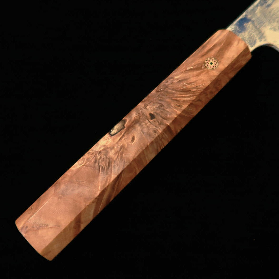 ENKYU Enkyu – Gyuto série Homura-un, SG2 damas, manche octogonal en loupe de bois de rose de Chine (210 mm)