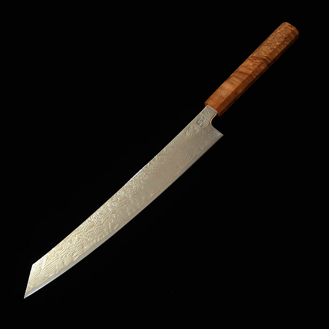 ENKYU Saruku Sujihiki Série Hon-un (chama e nuvem) SG2 Damasco cabo octogonal de raiz de marfim-vermelho (270 mm)