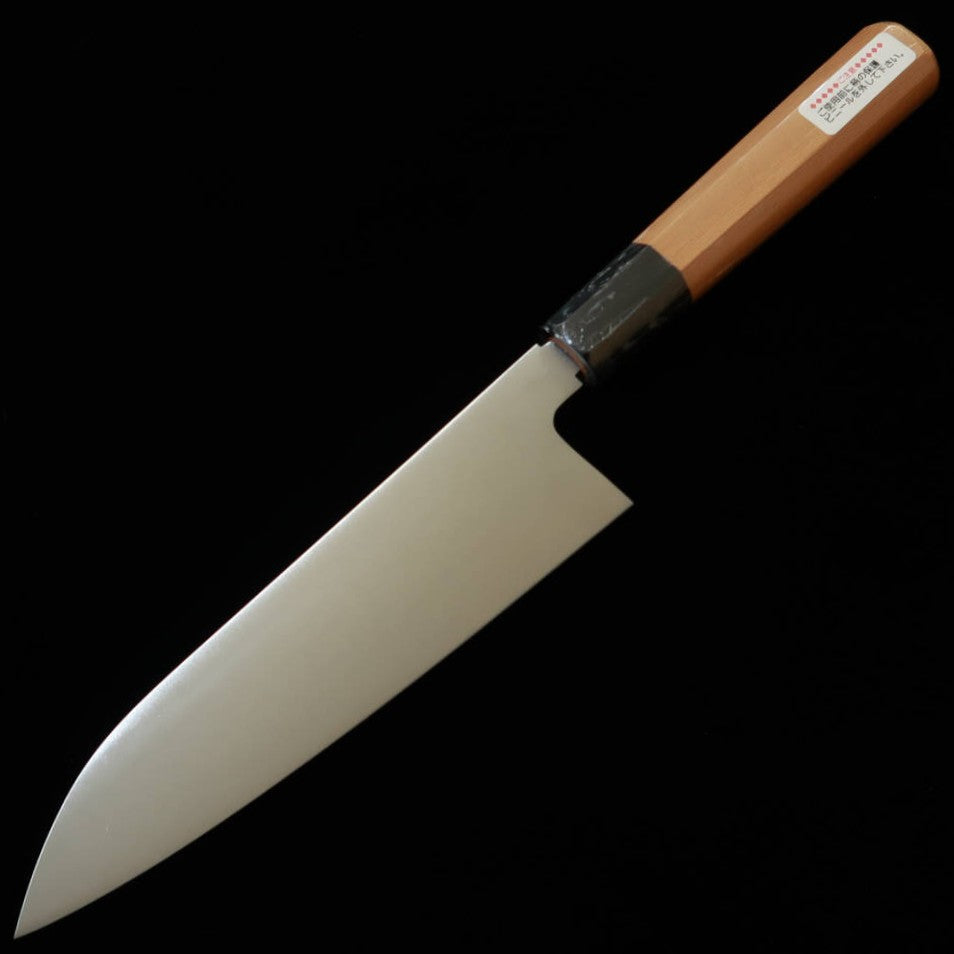 Suisin SUISIN Santoku INOX Honyaki, cabo semirredondo hexagonal em madeira Ichii (180 mm)