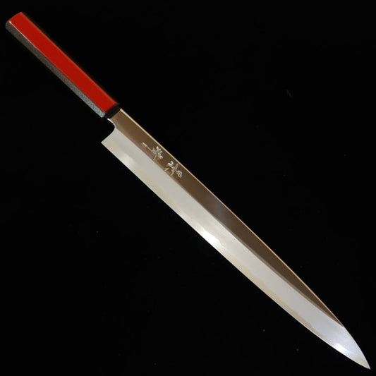 景清 KAGEKIYO 白紙一号 漆赤呂 柳刃 (270mm)