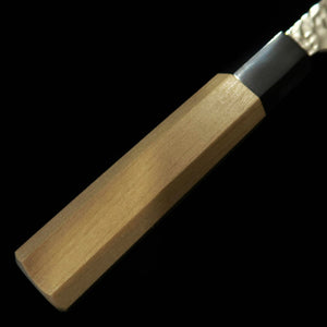 Miura MIURA Bunka AUS10 Miroir Martelé Damas Manche octogonal en magnolia (170 mm)