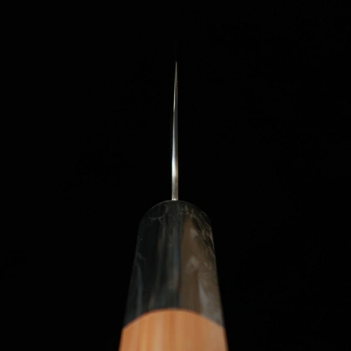 酔心SUISIN 三徳 INOX本焼 一位六角半丸柄（180mm）