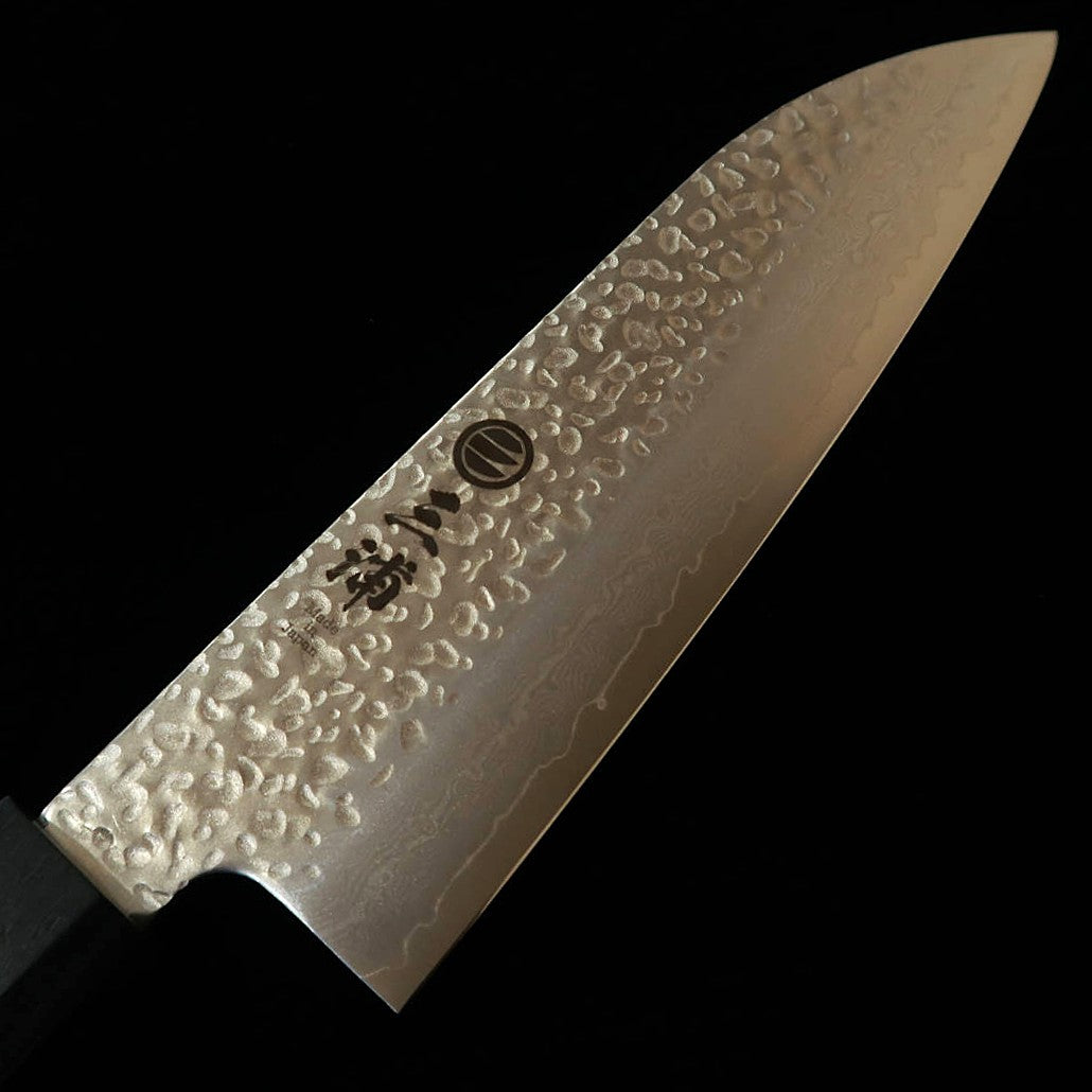 Miura MIURA Santoku VG10 Damasco cabo de laminado reforçado (165/180 mm)