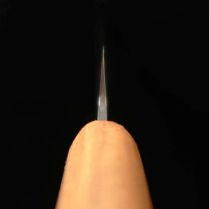 TANAKA Shigeki Majiro Forged Bread Knife, Ginsan (Silver #3), Maple/Cherry Blossom Walnut Handle (240mm)