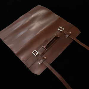 YOKU leatherworks Leather Knife Roll, Brown