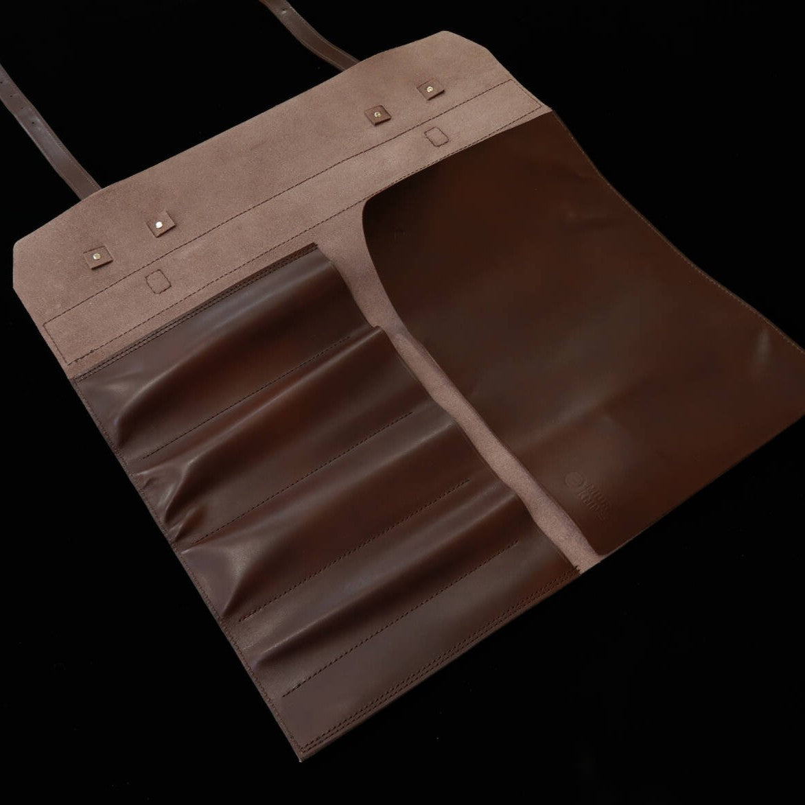 YOKU leatherworks　レザーナイフロール ブラウン