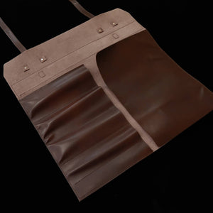 YOKU leatherworks Leather Knife Roll, Brown