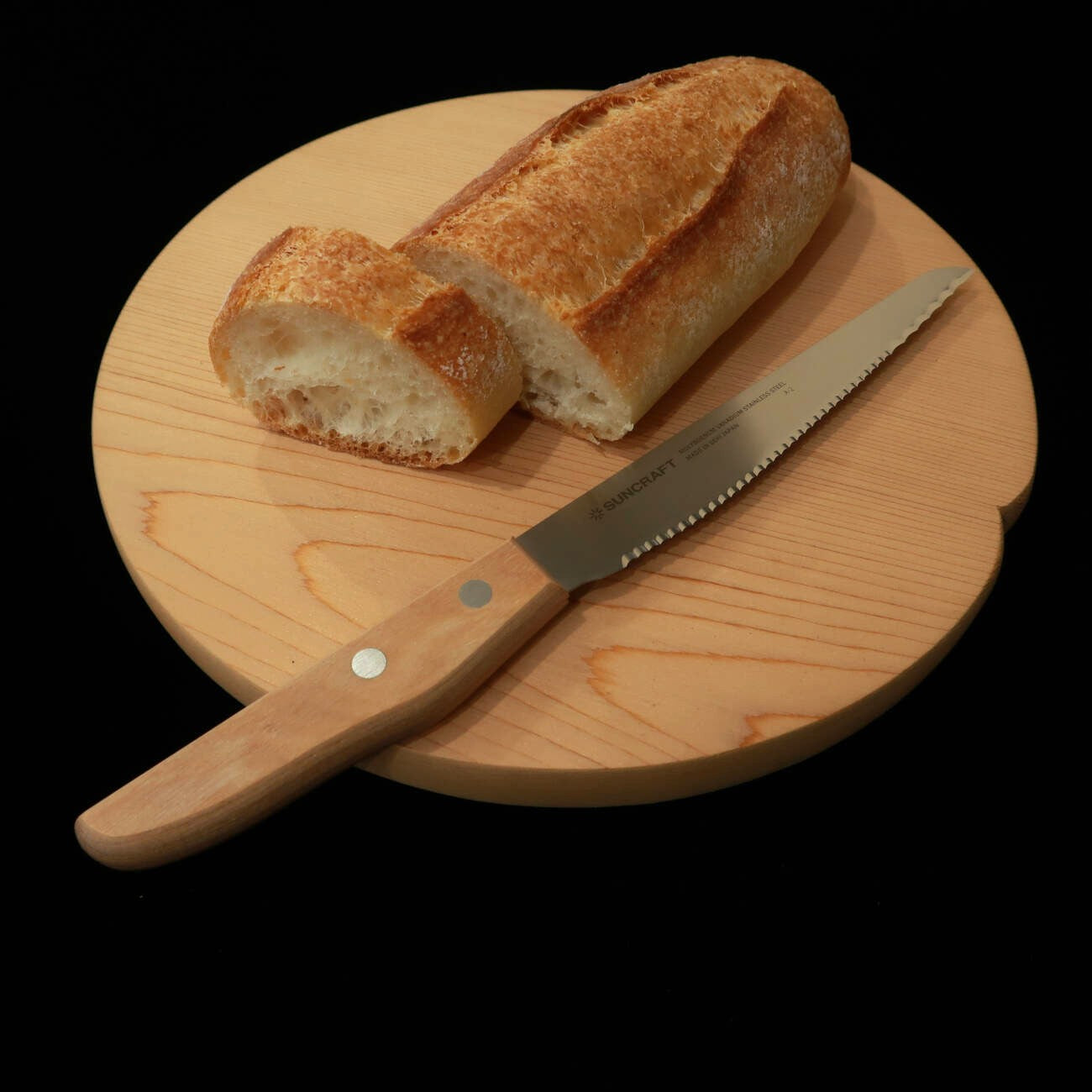 Kiso sawara round cutting board (240/270mm)