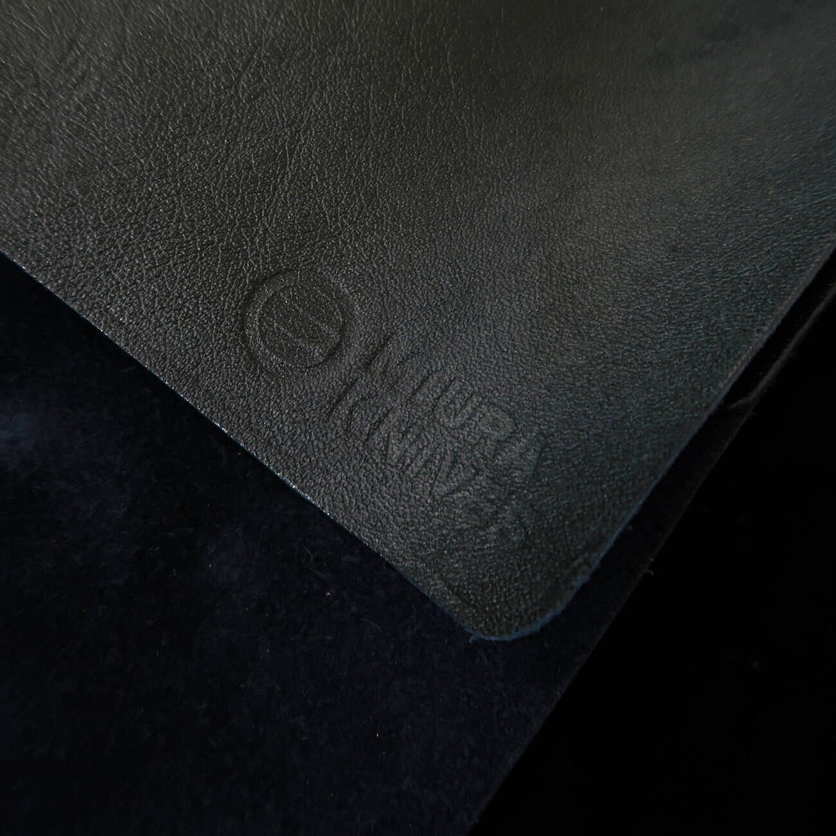 YOKU leatherworks Rouleau à couteaux en cuir lavable, noir