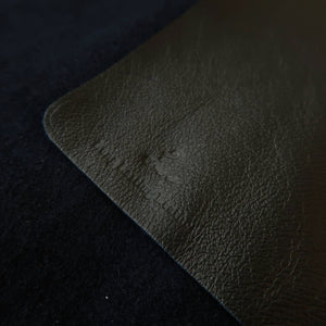 YOKU leatherworks Rouleau à couteaux en cuir lavable, noir