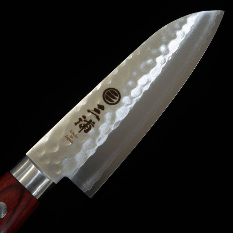 MIURA Small Santoku, VG-1, Hammered (140mm)