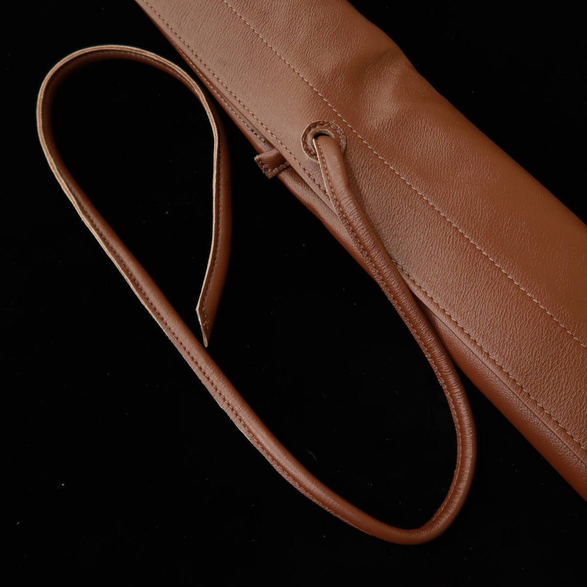 YOKU leatherworks rouleau à couteaux en cuir lavable, brun